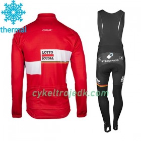 Cykeltøj Langærmet Vinter + Bib Cykelbukser 2017 Lotto Soudal N001